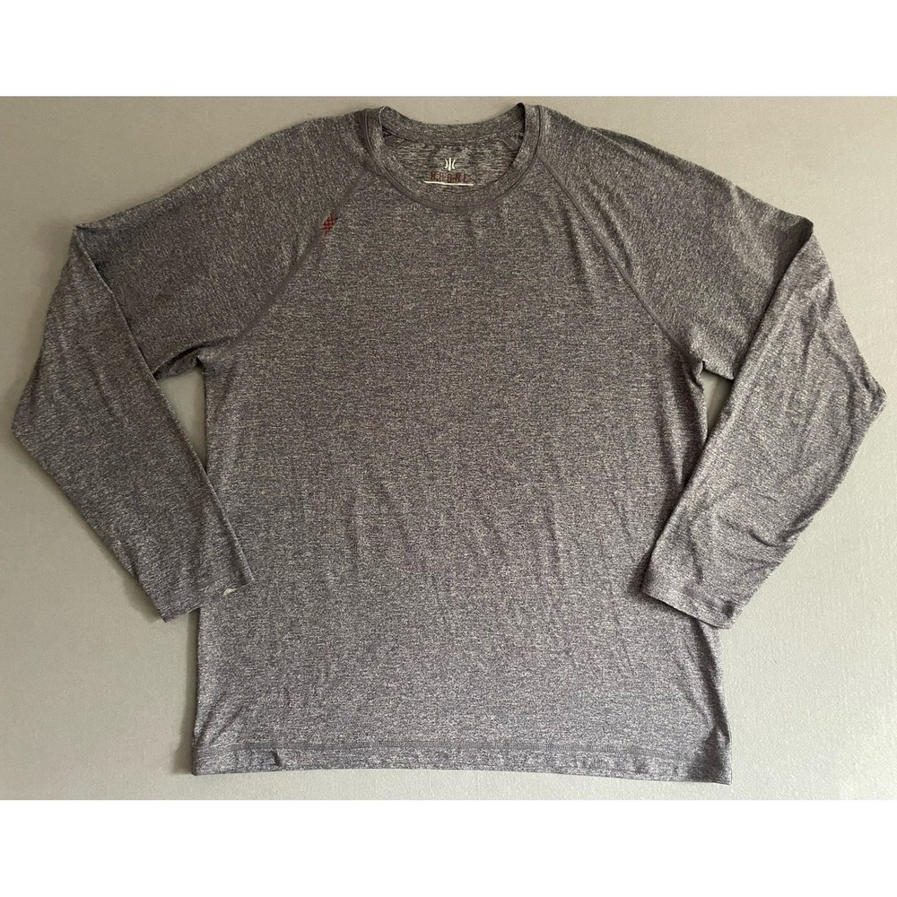 Rhone Men XL Shirt Long Sleeve Blue Golf Performance Activewear Pullover Comfort